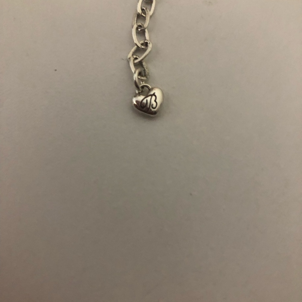 Brighton Count Your Blessings Shaker Heart Drop Necklace With Red Crystals - Picture 5 of 6